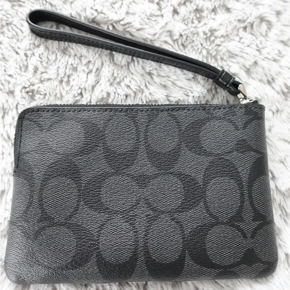 Coach Monochrome Signature Wristlet - Picture 2 of 4